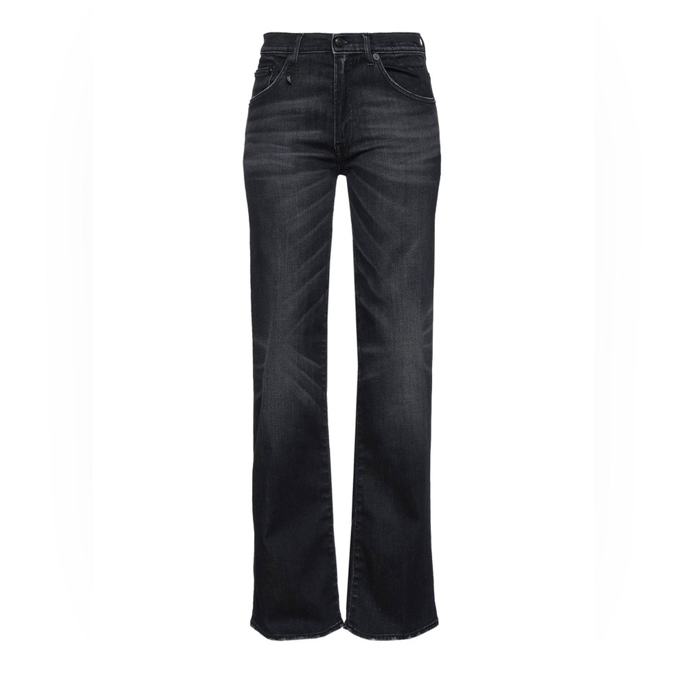 R13 Jane Jeans wide leg flare washed black size 27 NWT